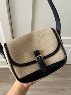 A.P.C Canvas & Leather Crossbody Bag